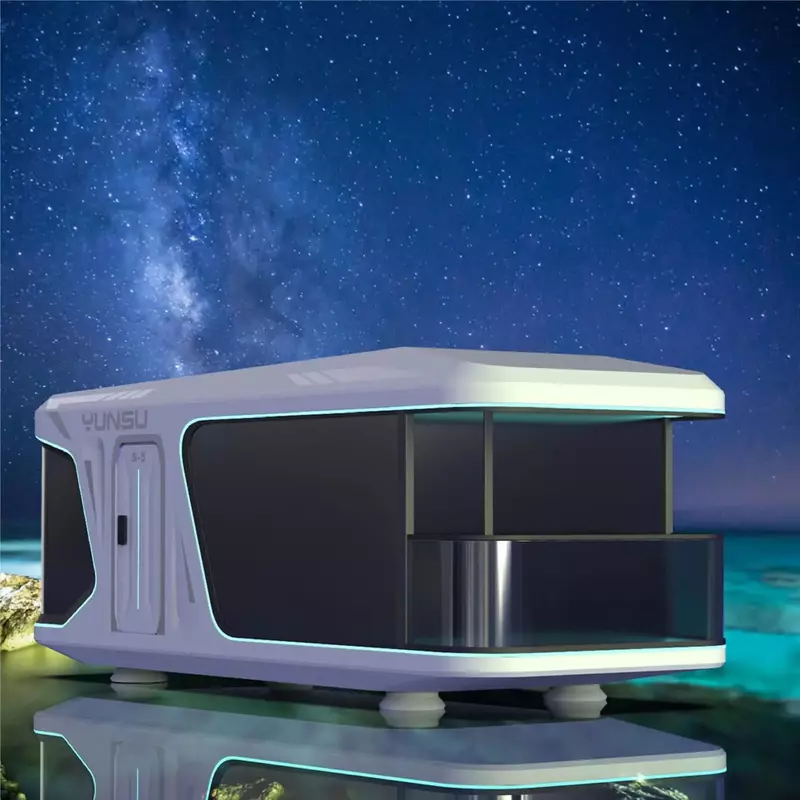 Customized large space capsule creative toughened cube office Apple pod mobile room homestay free Internet celebrity punch card