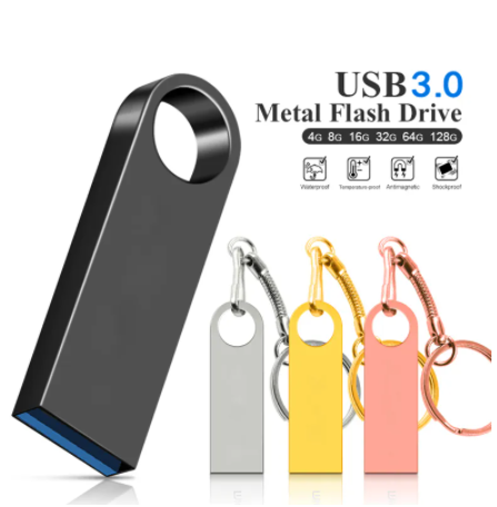 High Speed USB Flash Drive, Memory Stick Pendrive, Pen Drive Gift, Novo, 3.0, 128GB, 64GB, 32GB, 16GB, 8GB