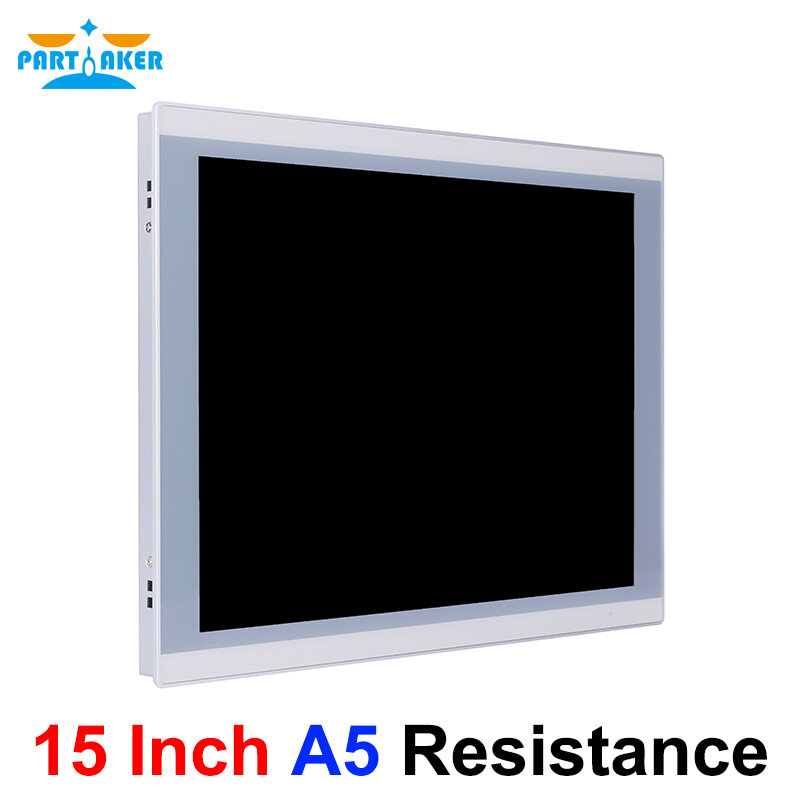 15 Inch LED Industrial Panel PC Imported 5 Wire Resistance Intel J1900 J6412 3th 5th I3 I5 All In One Computer Front Panel IP65