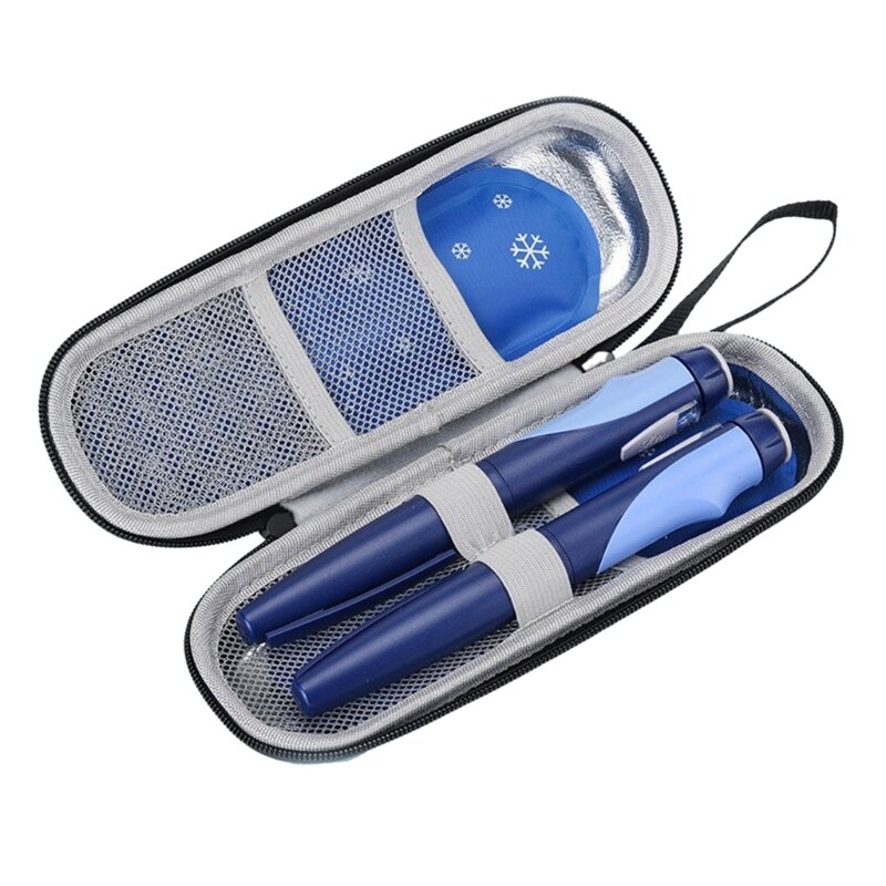 Portable Insulin Cooling Bag without Gel Diabetic Pocket Protector Oxford Waterproof Thermal Insulated Medicla Cooler