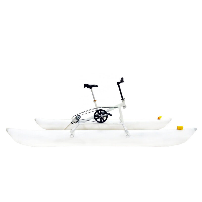 Benutzer definierte aufblasbare Wasser pedal Fahrrad Boot Wassersport ausrüstung aufblasbare schwimmende Pedal Fahrrad See Fahrrad Wasser Fahrrad zu verkaufen