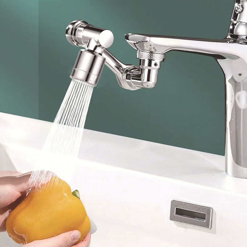 Cozinha torneira do banheiro extensão comum abs spray bico 1080 graus aerador adaptador universal ajustável fita de água conector