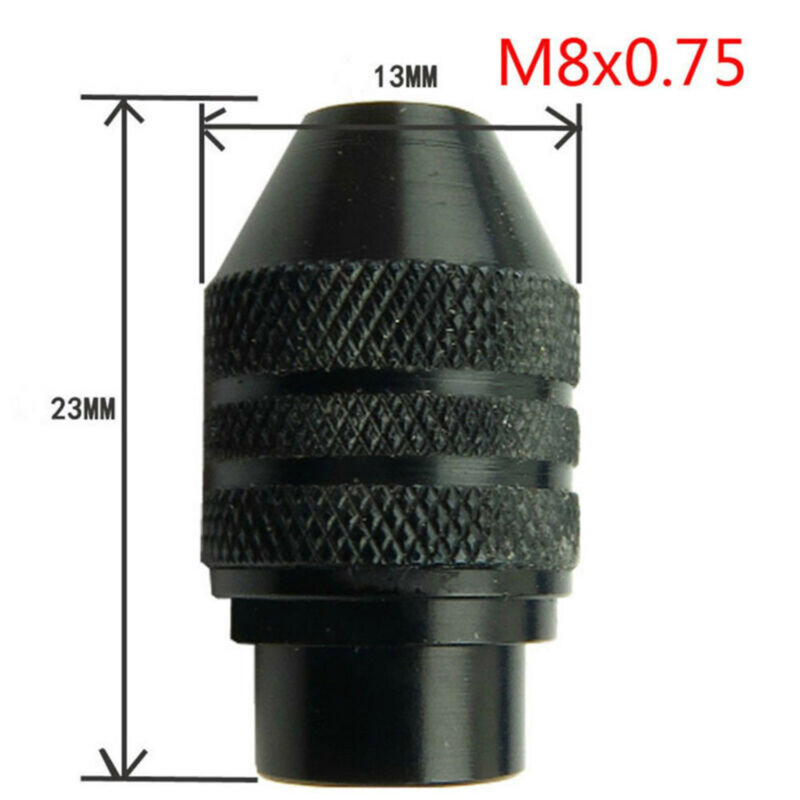 Amoladora eléctrica de 0,3-3,2mm, mandril de 3 mordazas, M8 x 0,75mm, a prueba de óxido, mandril de tres mordazas, accesorios para herramientas eléctricas