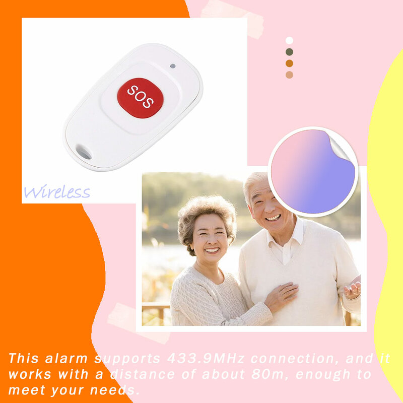 Emergency Button Wireless Call Alarm Household Electronic Replace