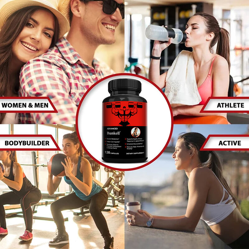 Bunkell Workout Supplement - Promotes Appetite Suppression, Metabolism and Mental Focus Clarity, Supports Stress Relief