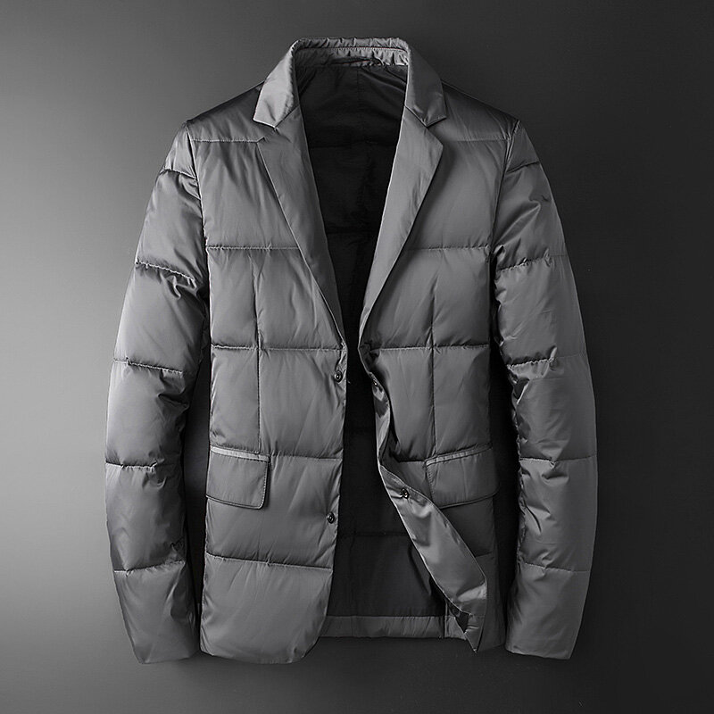 KOLMAKOV pakaian musim dingin pria, mantel bulu angsa putih kasual tebal ukuran M-4XL untuk musim dingin 2023