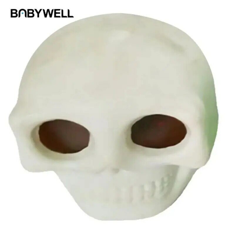 Zabawka z reliefem czaszki nowe kulki do ściskania czaszki, czaszka z horroru zabawka antystresowa symulacja pompy czaszki, podstępna zabawka na Halloween