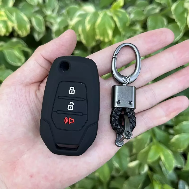 실리콘 자동차 포브 키 케이스 커버, Maxus T60 플립 접이식 원격 키 체인 고무 액세서리, 보호 스킨 쉘, 3 버튼