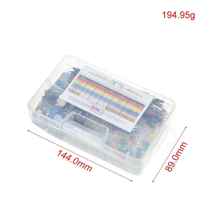 400 Hole Breadboard Kit R3 Resistor/LED/capacitor/bridge/Breadboard Kit Box