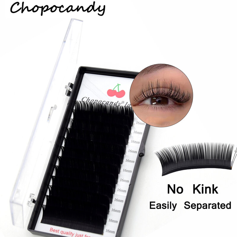 Chopocandy แต่ละ Eyelash Extension แต่งหน้า Lash Faux Cils Mink ขนตาปลอมขนตาธรรมชาติอุปกรณ์จัดส่งฟรีรายการ