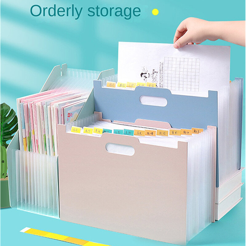 Folder Vertical Organ Pack Examination Paper Storage And Sorting Multilayer File Folders Dormitory Office File Organizer Shelves
