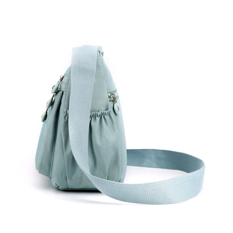 Impermeável Nylon Crossbody Shoulder Bag para Mulheres, Messenger Bags, Ladies Handbag