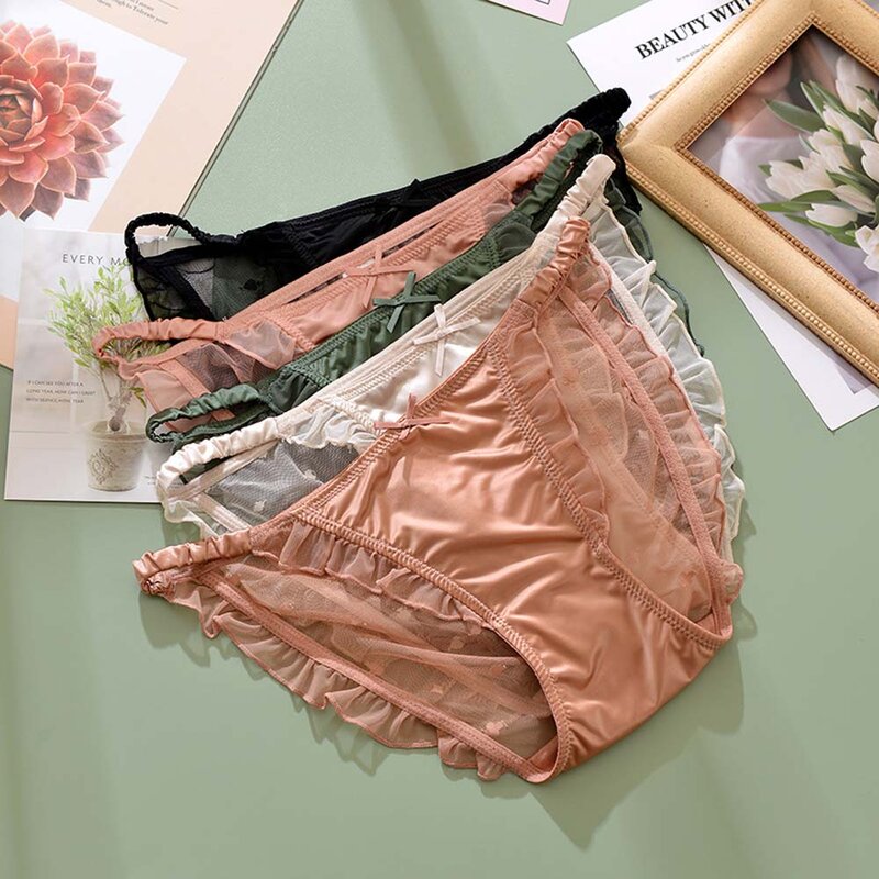 Auricularia-Culotte en Maille Respirante Sans Couture, String Sexy avec Nministériels d