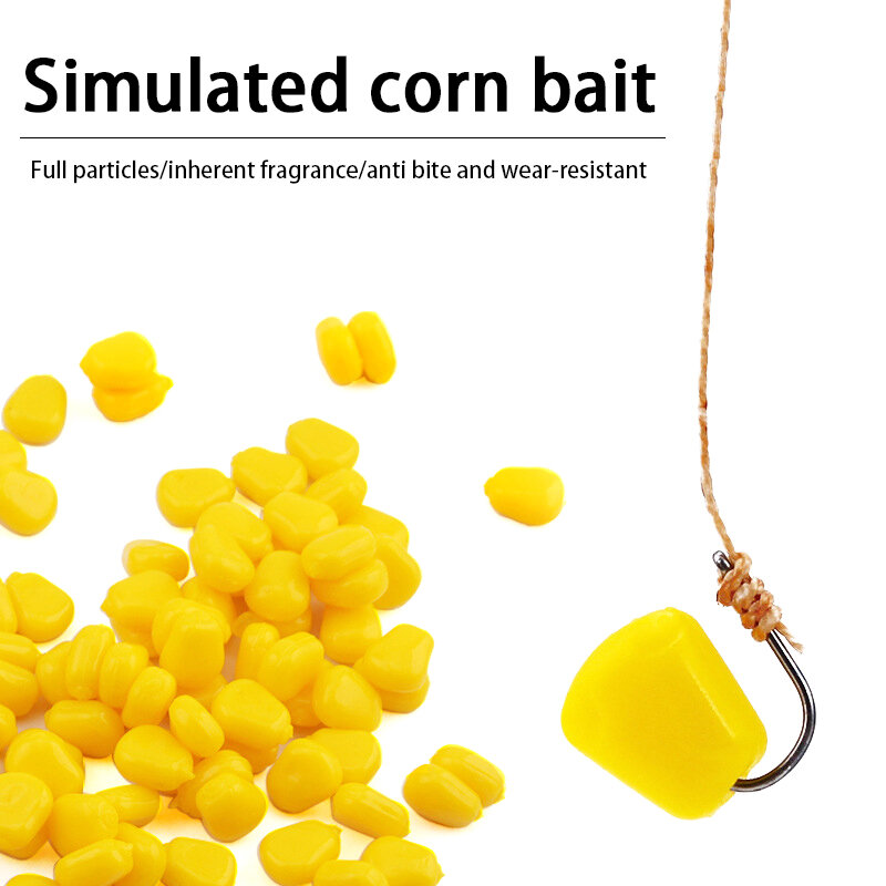 10pcs Corn Scent Imitation Corn Kernels Carp Carp Bionic Fake Corn Floating Soft Bait Freshwater