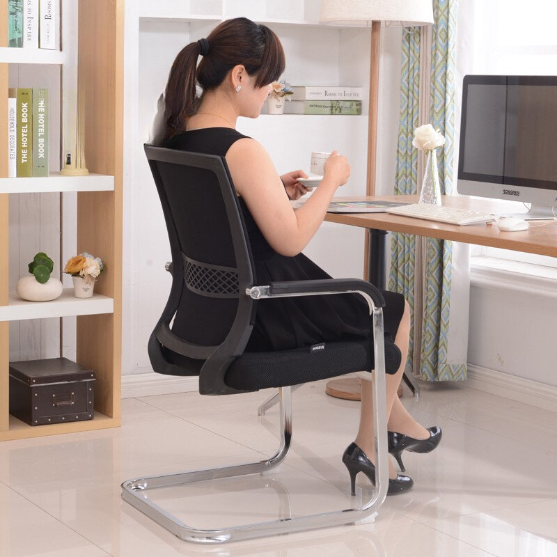 เก้าอี้รับประทานอาหารสีดำเก้าอี้สำนักงานห้องนอนทนต่อโต๊ะคอมพิวเตอร์หรูหราเก้าอี้เลานจ์พนักงานต้อนรับ OK50YY เฟอร์นิเจอร์สำนักงาน
