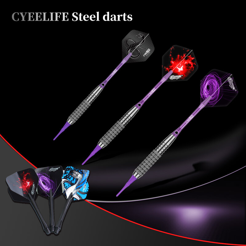 CyeeLife 18/20/24g Soft Dart Safety Practice Competition Rubber Head Adult Flying Sign Drop Resistant Aluminum Rod Tail