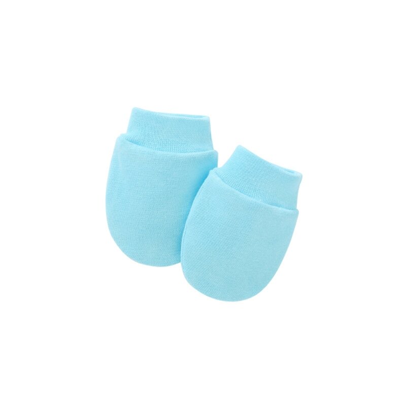 1 пара детских мягких хлопковых перчаток против царапин для новорожденных для защиты лица от царапин