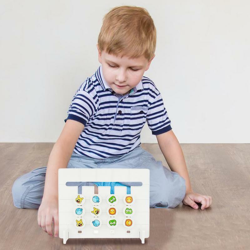 Jeu de logique Montessori dos, casse-tête assressenti, jouets d'apprentissage, toboggan, jeu de puzzle pour enfants