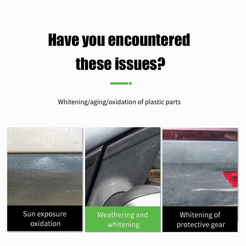 Автомобильный пластиковый восстанавливатель освежающий черный глянцевый автомобильный Восстанавливающий покрывающий агент автодетейлинг чистящие принадлежности