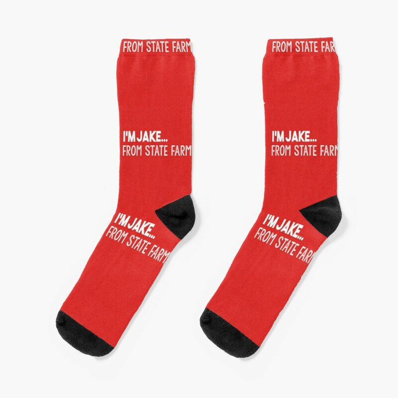 I'm Jake From State Farm Socks Anime Socks Winter Man Sock