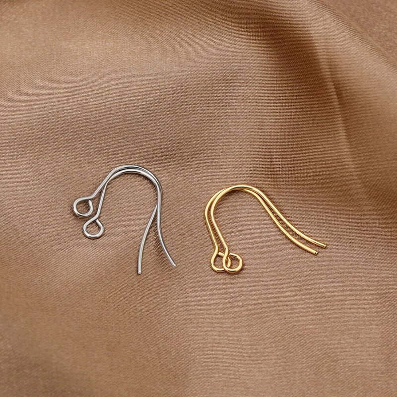 100pcs Stainless Steel Earring Hooks Classic Ear Wires for Crafts Earring Findings Diy Jewelry Accessories Wholesale