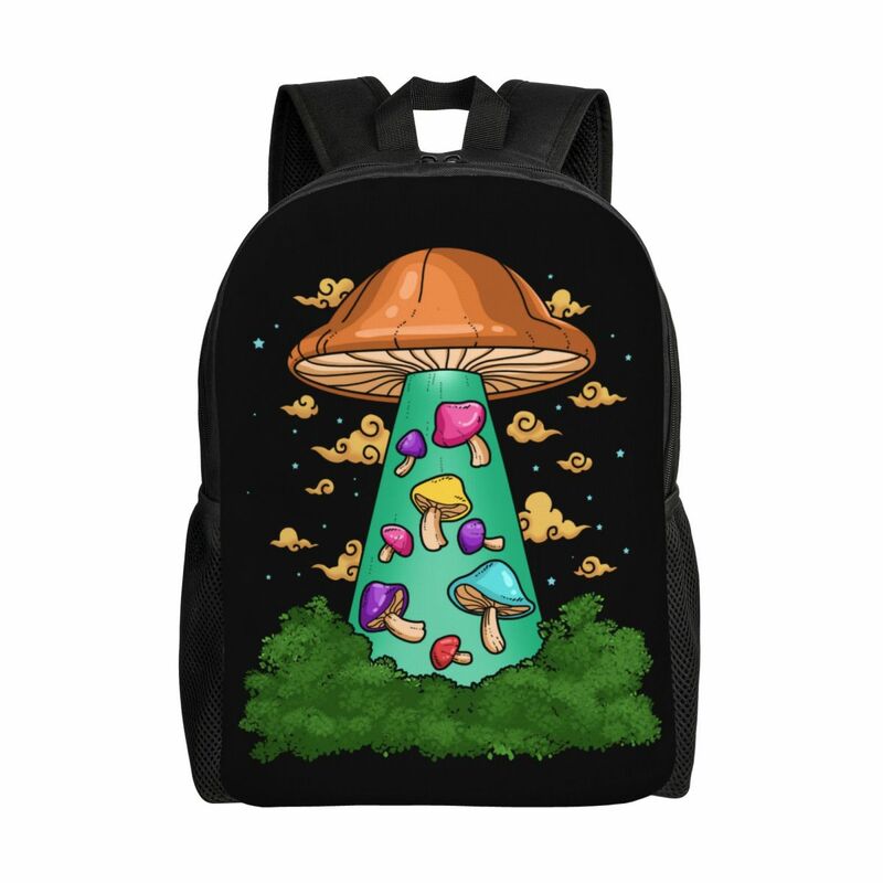 야생 버섯 여행 배낭 남녀공용, 학교 노트북 책가방, 대학생 데이팩 가방, 아름다운 다기능 백팩