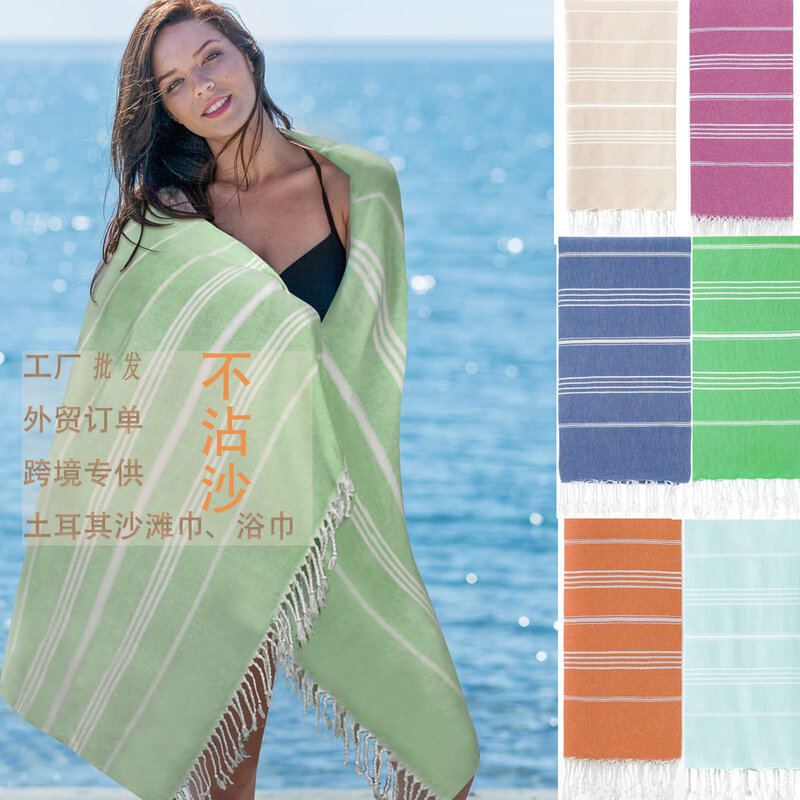 Franja toalha de praia areia livre adulto toalha de banho algodão secagem rápida xale türkiye seaside resort saia multi-funcional moda p8