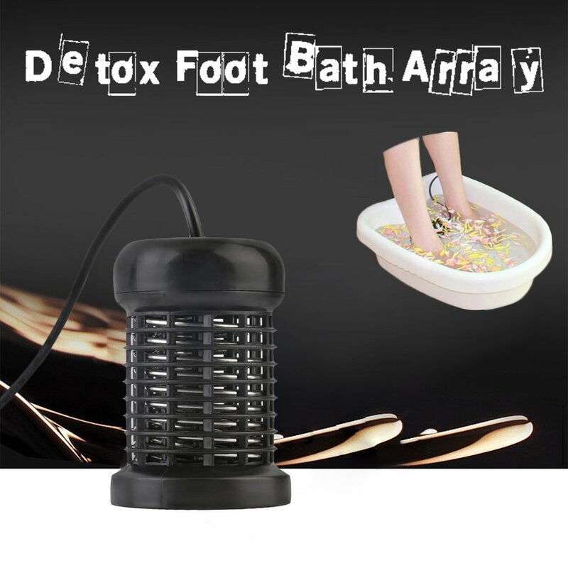 ใหม่ Detox Foot Bath อาร์เรย์รอบสแตนเลสอาร์เรย์ Aqua Spa นวดเท้า Relief เครื่องมือ Ionic Cleanse Ion ลบปวดนวด
