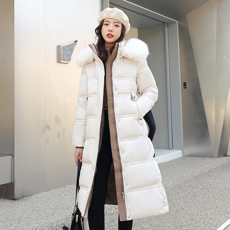 Fashion Parkas for Women Korean Casual Jackets Elegant Oversized Coats New Thicken Warm Long Sleeve Top Autumn Winter 2023