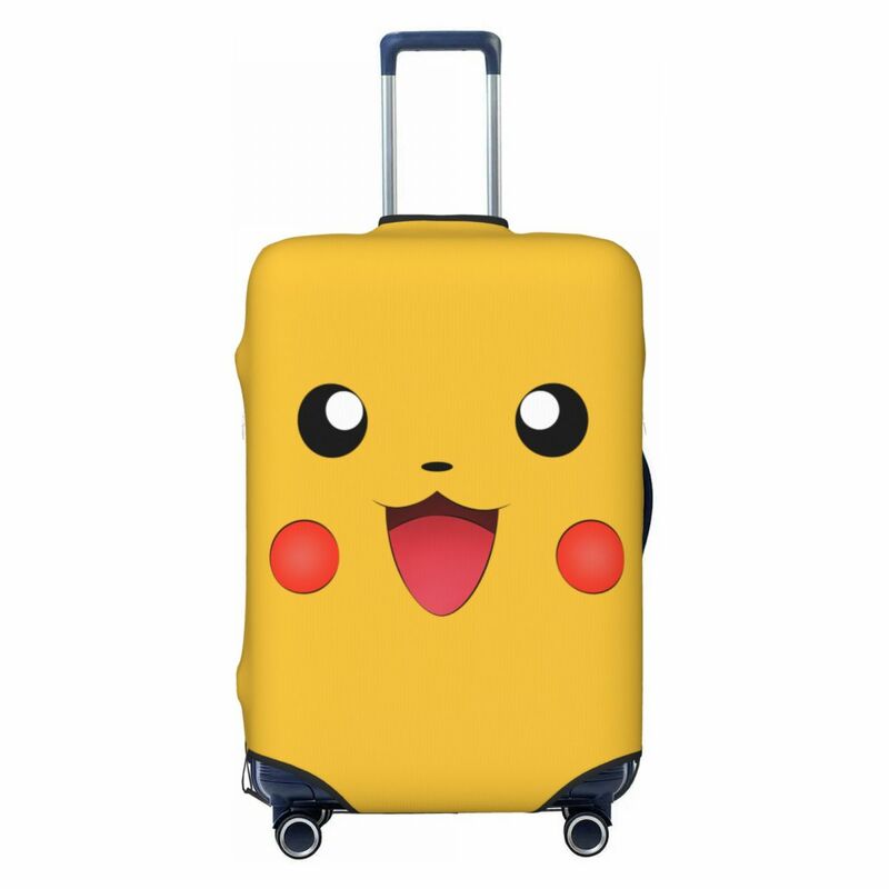 Niestandardowy Pokemon Pikachu pokrowiec na bagaż uroczy kombinezon osłony ochraniające walizki dla 18-32 cali
