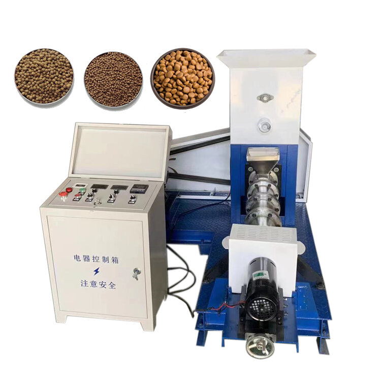 Máquina de fabricación de alimentos secos para perros y mascotas, extrusora de procesamiento de alimentos para peces flotante, ventas