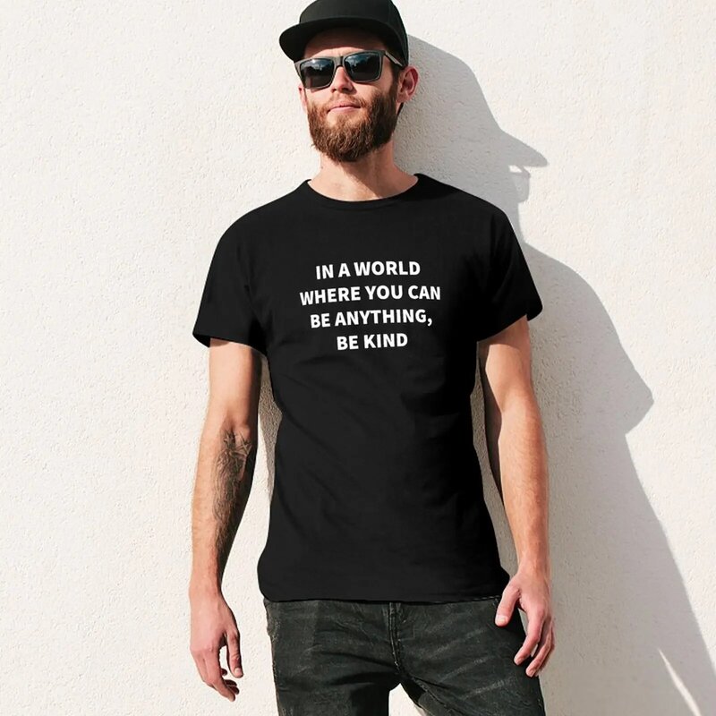 In einer Welt, in der man alles sein kann nett T-Shirt Jungen Animal Print Hippie Kleidung Kurzarm T-Shirt Männer
