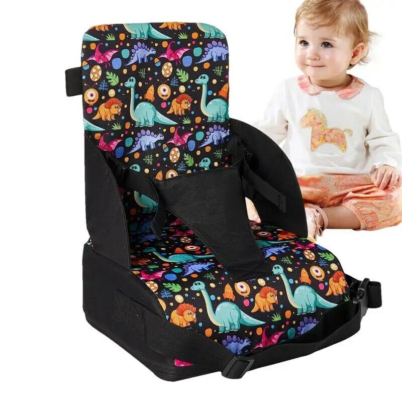 Bantal kursi Booster untuk kursi dapur, tikar pendukung keselamatan bayi dapat dilipat dengan sandaran lengan taman kantor lembut untuk makan di rumah