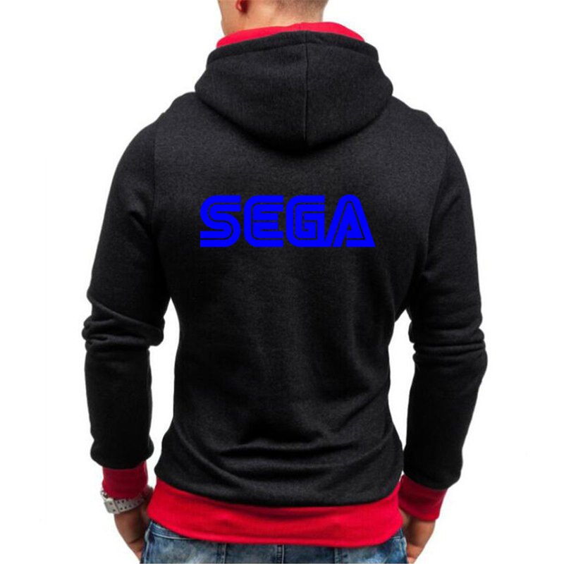 Sega 2023มีฮู้ดห้าสีสำหรับผู้ชายใหม่ฤดูใบไม้ผลิและฤดูใบไม้ร่วงเสื้อสเวตเชิ้ตมีฮู้ดเข้ารูปใส่สบายและลำลอง