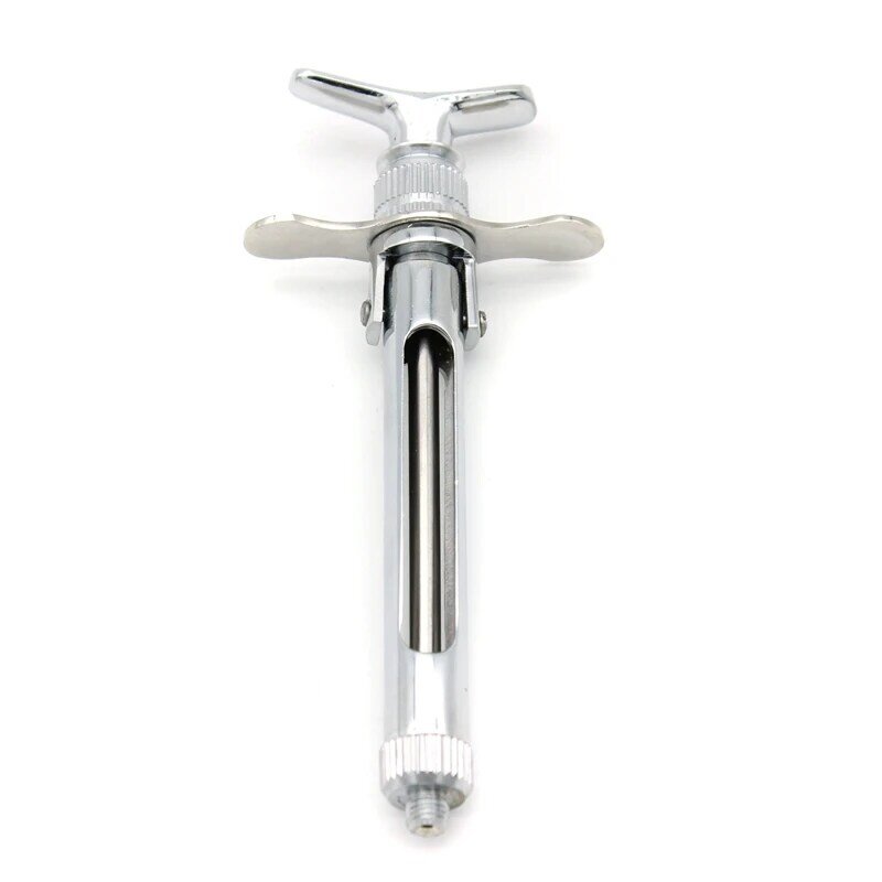 1pcs Dental Stainless Steel Intraligamental Syringe Pen-Style Aspirating 1.8ML Dental Surgical Instrument Dentist Injector Tool