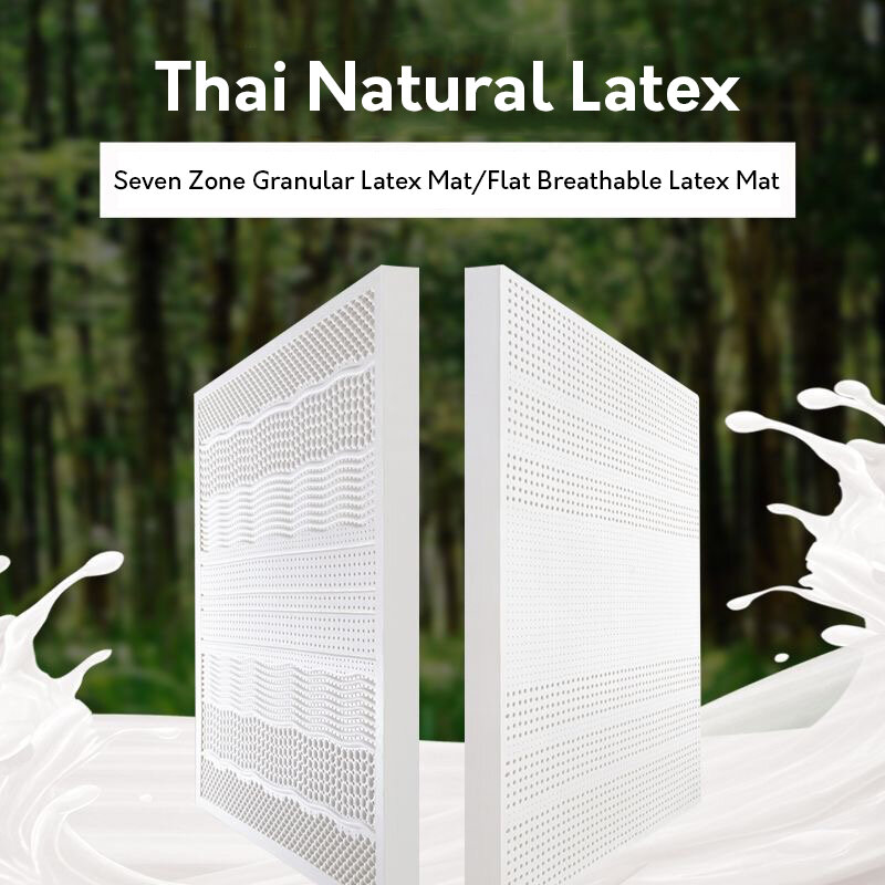 Top 100% Natural Latex Mattress High End Latex Source Liquid Foldable Slow rebound Chinese Mats with cotton cover customizable