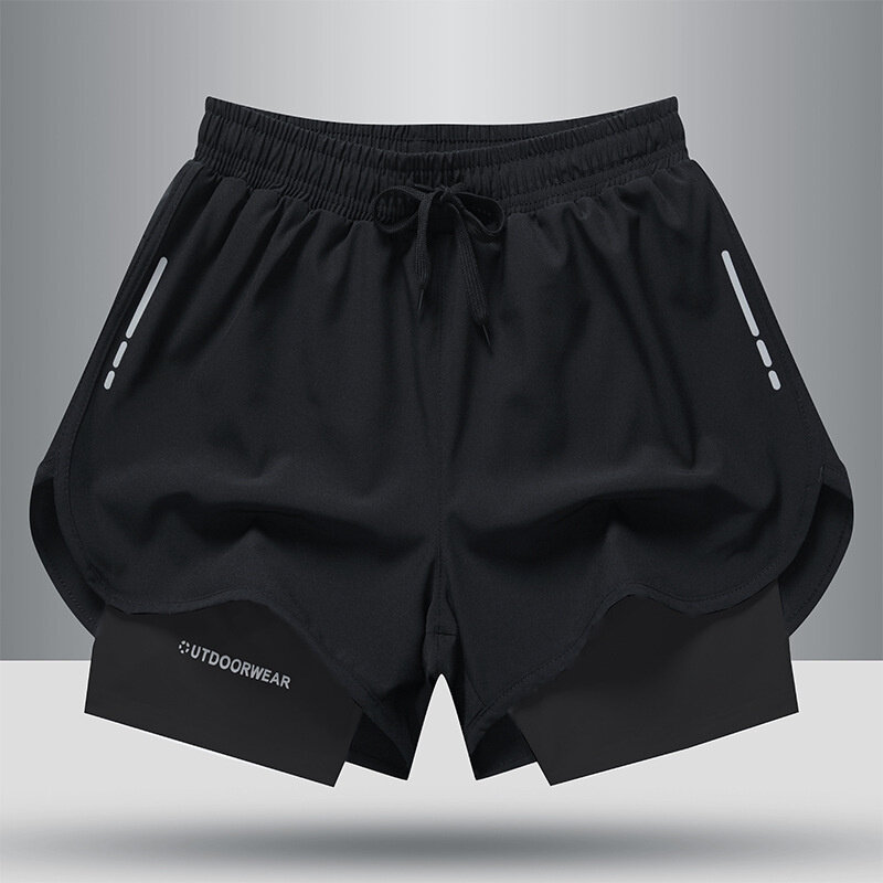 Letnie męskie spodenki oddychające szybkoschnące spodnie sportowe męskie spodnie do joggingu trening fitness plażowe