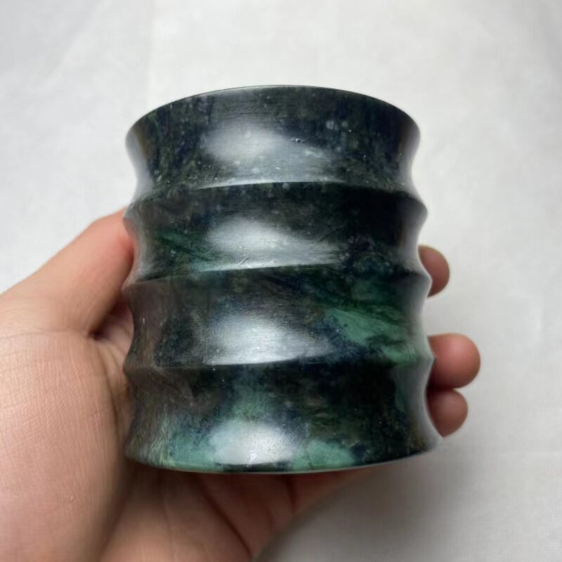 Yao Wangshi Bamboo Joint Cup Strong Magnetic Tibetan Jade Festival Rise Water Cup Teacup