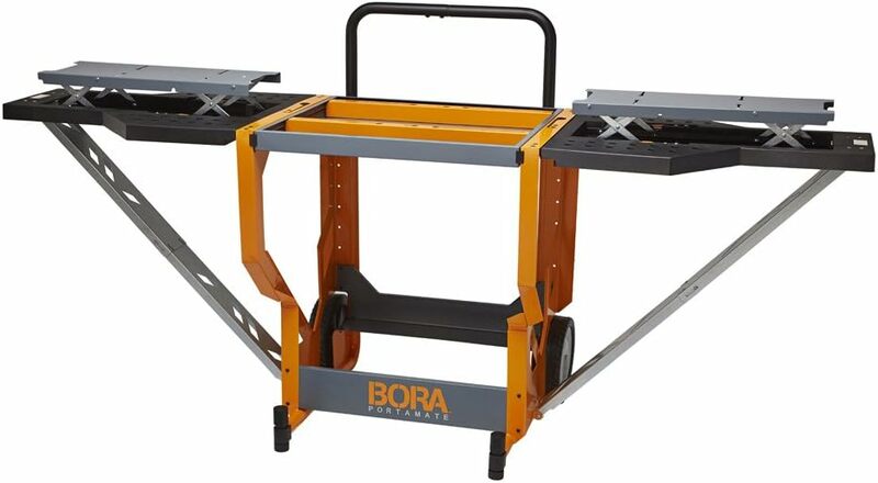 Bora Portamate-фотомагнитная настольная рабочая станция | Переносной верстак | Оранжевый и серый