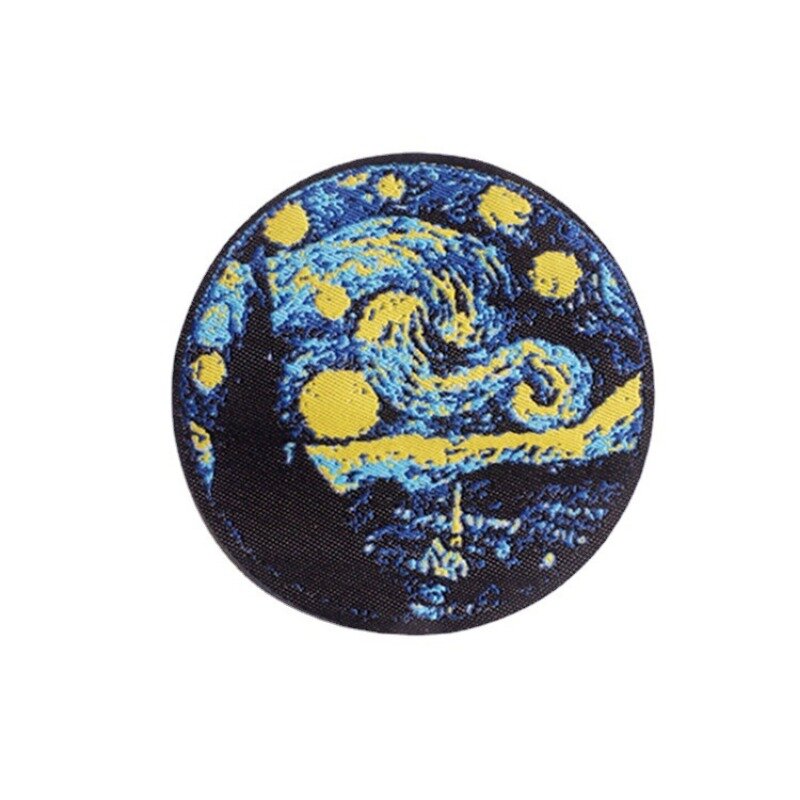 2024 New Astronaut Waves Embroider Badge Sew Sticker Adhesive Cartoon Patch DIY Fabric Heat Label for Cloth Jeans Skirt Jacket