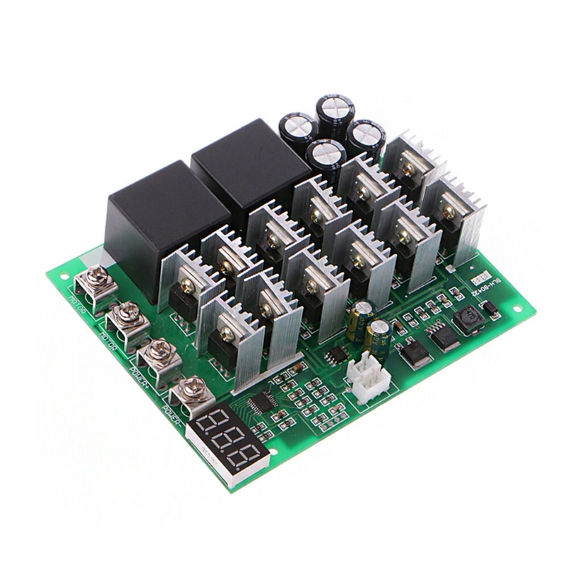 LEDディスプレイ付きモータースピードコントローラー,リバースコントロールスイッチ,pwm,hho rc,dc 10-55v,100a