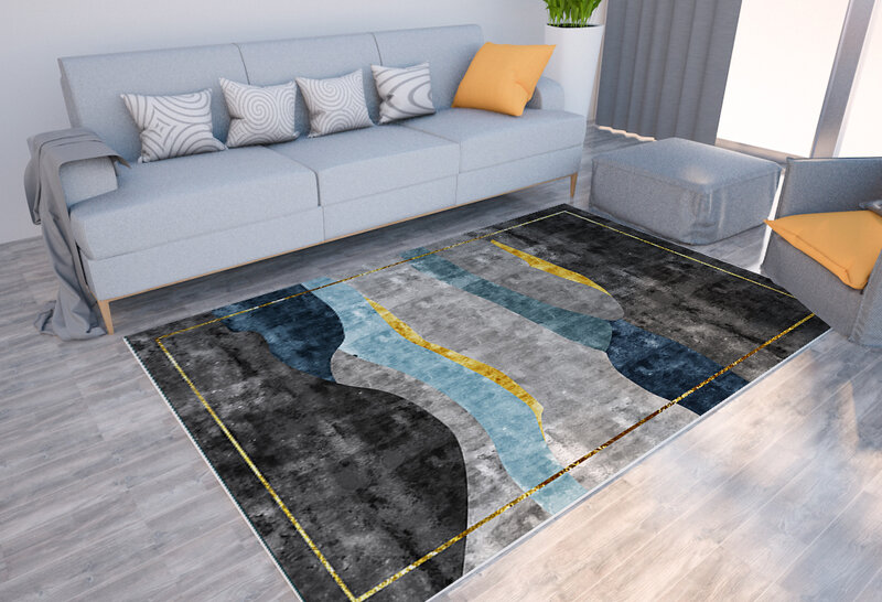 Nordic karpet dekorasi rumah mode karpet ruang tamu sofa dekoratif tikar lantai kamar tidur ruang lembut karpet area besar
