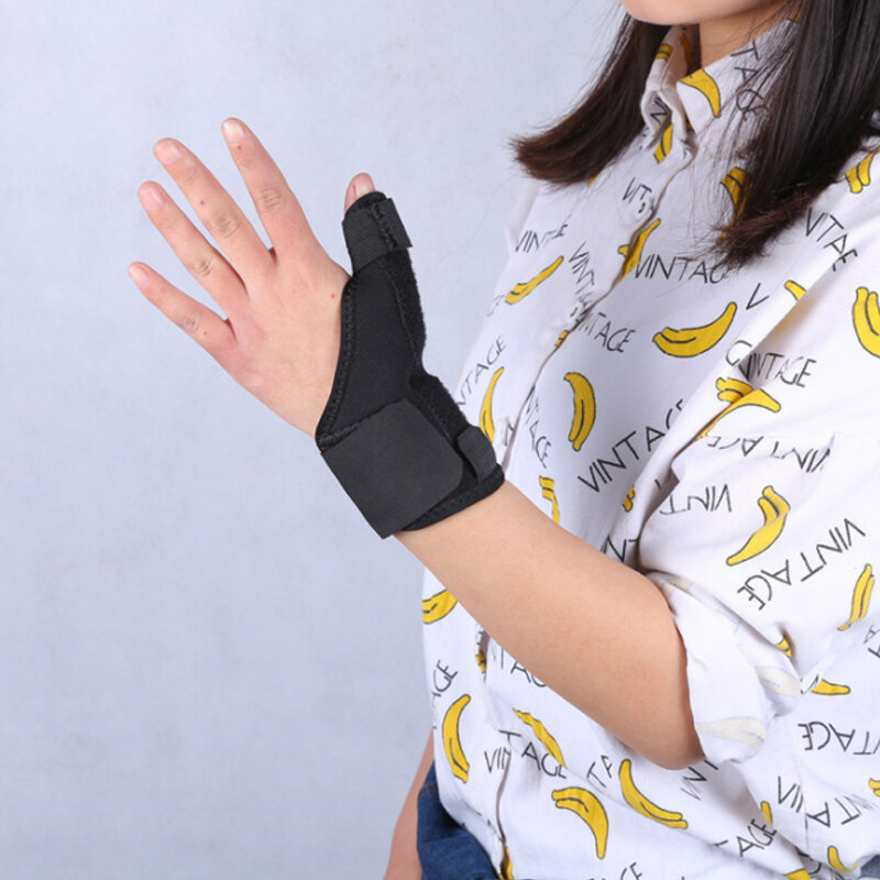 Titular do dedo protetor cinta de basquete ajustável dedo titular protetor dedos tendão bainha recuperação lesão polegar cinta