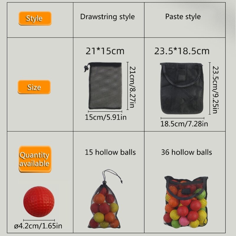 25UC Mehrzweck-Golfball-Netztasche, Nylon-Netzbeutel, große Kapazität, Kordelzug, kleine Sportballtasche, einfach zu bedienen