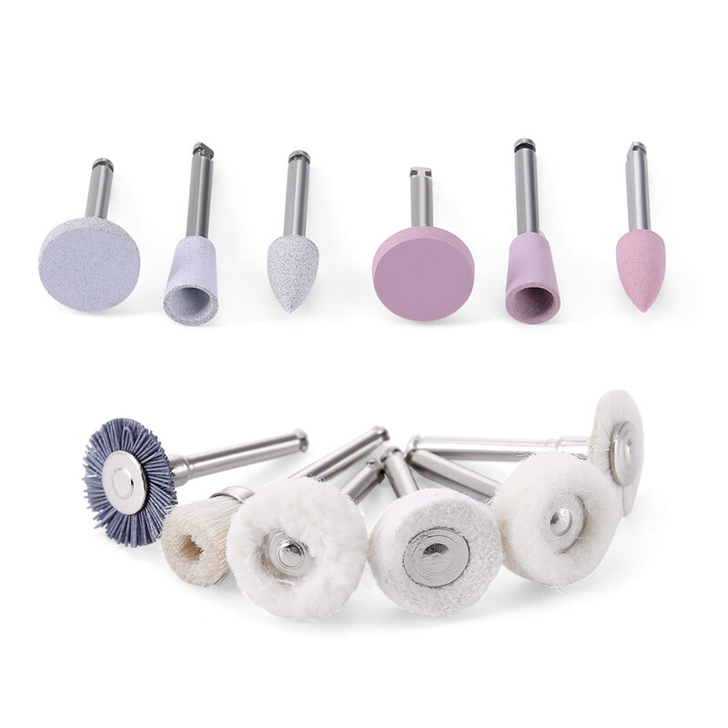 Azdent Dental 12 teile/schachtel Polierer Kit für langsame Handstück Zahnarzt Composite Set Zahnmedizin Porzellan natürliche Zähne Nagellack