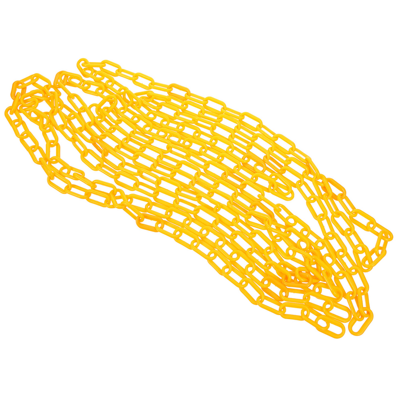 سلسلة ربط سلسلة سياج من البلاستيك ، حزام سلسلة حاجز ملون للبناء ، لفة واحدة من 6 أمتار
