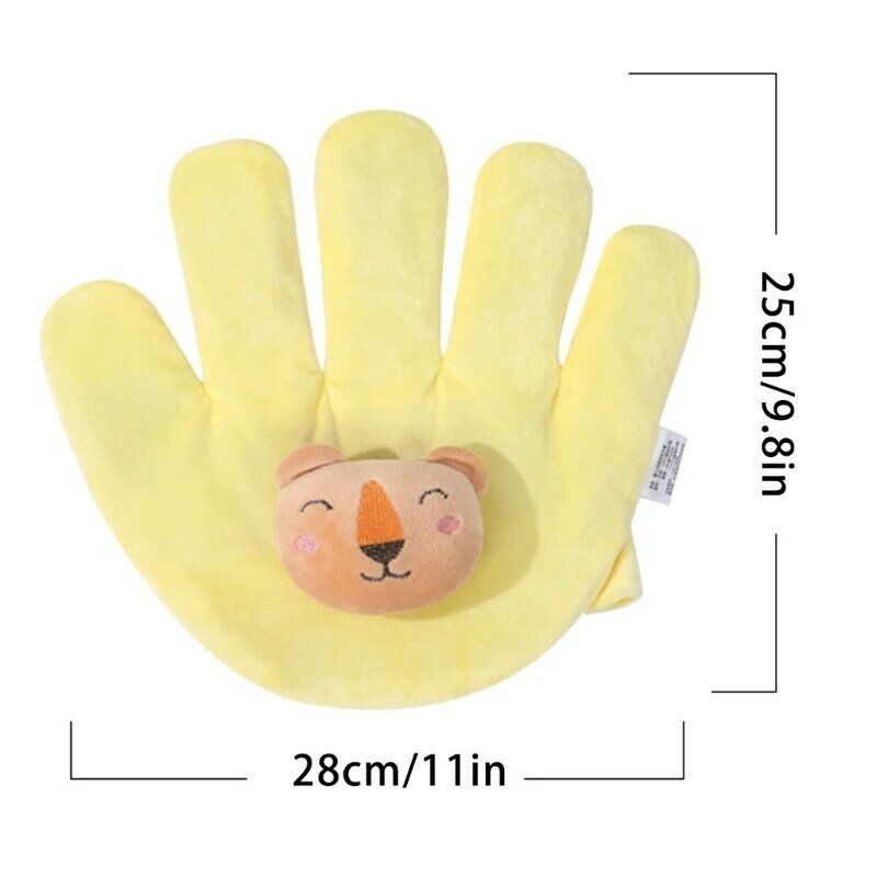 Newborn Soothing Hand Cushion Soft Hand Pillow Cartoon Animal Appease Toy G99C