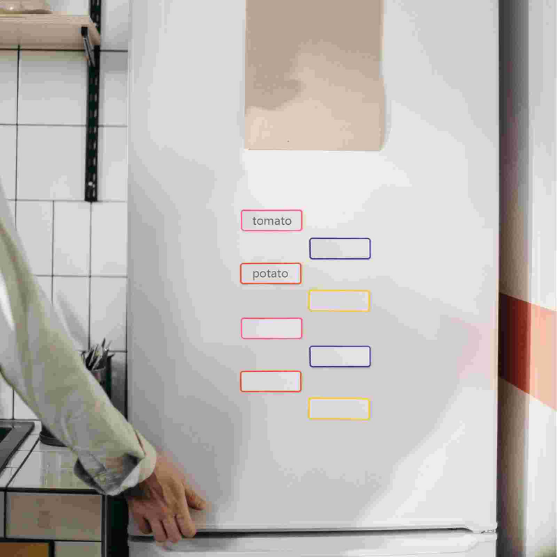 Autocollant de message pour tableau blanc, bandes magnétiques effaçables à sec pour réfrigérateur