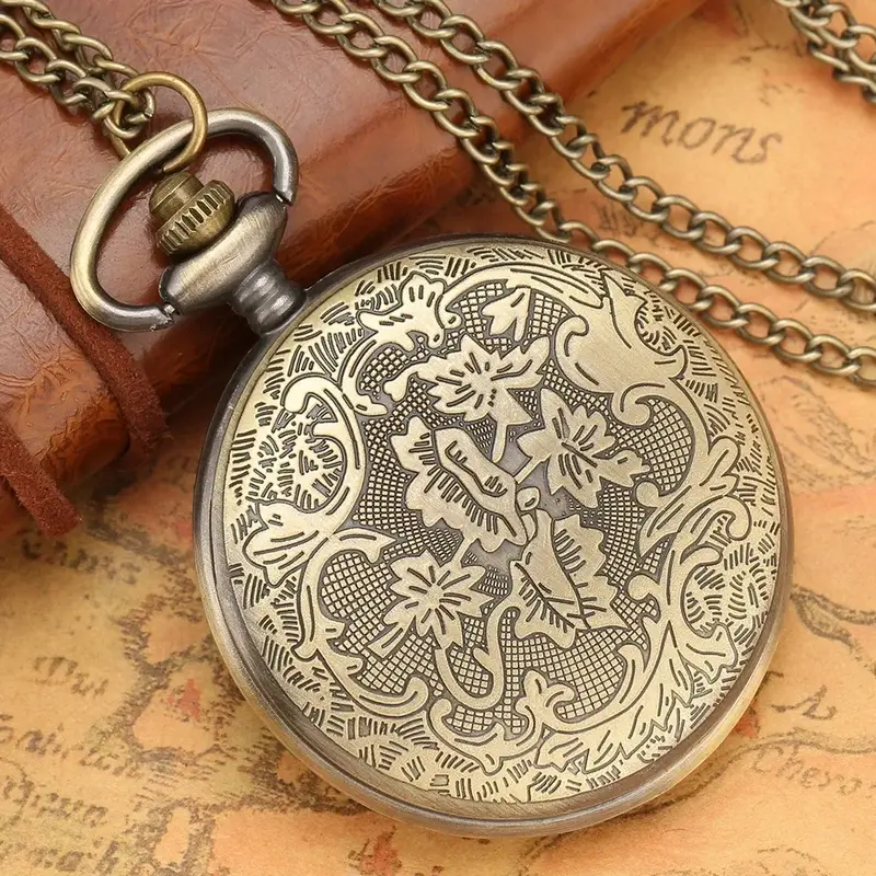 High-looking pocket watch vintage necklace hexagram pendants Europe and the United States fashion student couple personality tre