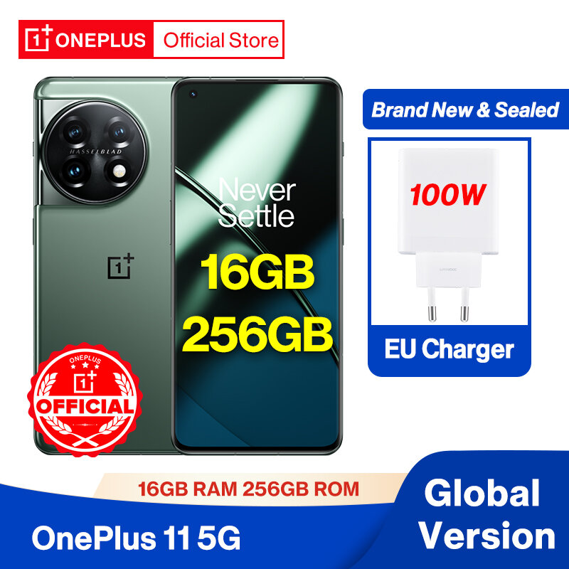 Novo Smartphone OnePlus 11 5G Versão Global Snapdragon 8 Gen 2 Celular 2K Display AMLOED 100W SUPERVOOC Carga 5000mAh Celular